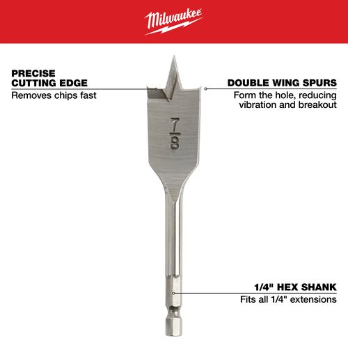 Main product image of 3 Piece Stubby Flat Boring Bit Set