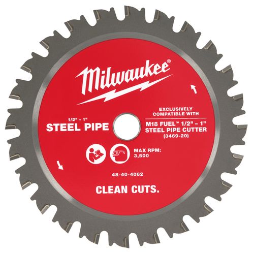 Main product image of 1/2" - 1" Steel Pipe Cutting Blade w/ 24 Teeth, 12mm Arbor