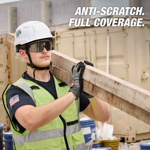 Main product image of Wrap Around Safety Glasses - Mirrored Anti-Scratch Lenses