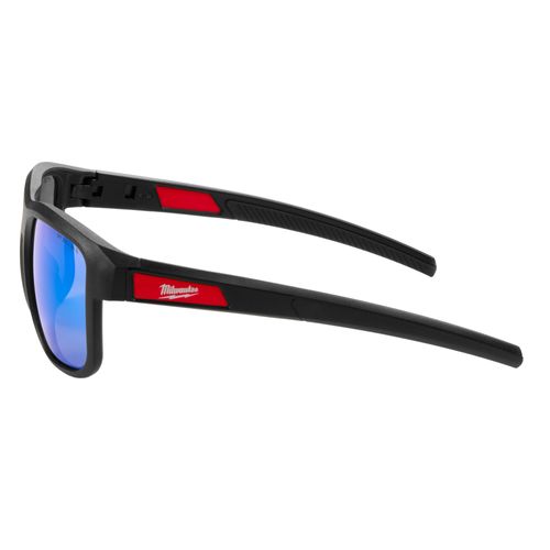 Main product image of Full Frame Safety Glasses with Removable Side Shields - Blue Mirrored Anti-Scratch Lenses