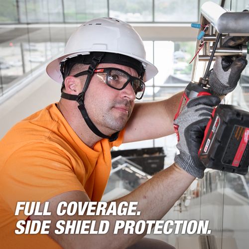 Main product image of Full Frame Safety Glasses with Removable Side Shields - Clear Anti-Scratch Lenses