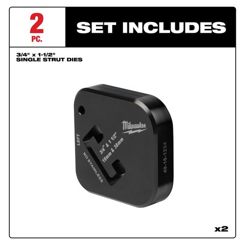 Main product image of 3/4" x 1-1/2" Single Strut Shearing Dies