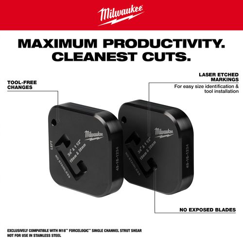 Main product image of 3/4" x 1-1/2" Single Strut Shearing Dies