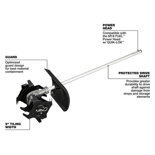 Main product image of M18 FUEL QUIK-LOK Cultivator Attachment