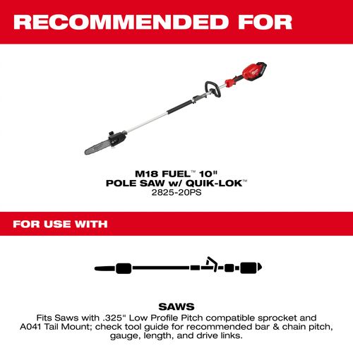 Main product image of 10" 3/8" LOW PROFILE Pitch, .043" Gauge Saw Chain and Guide Bar Set