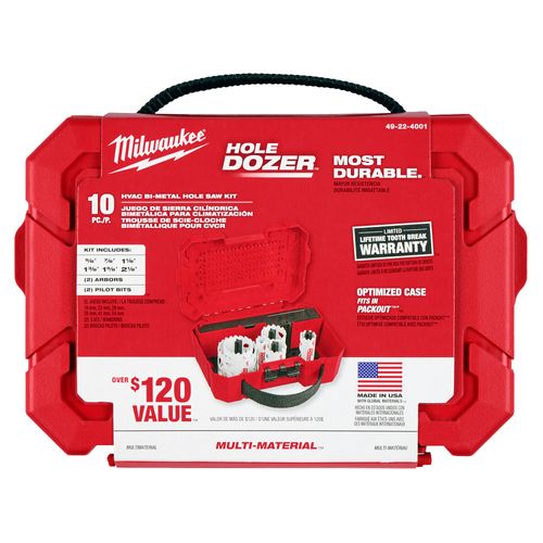Main product image of 10 Piece HOLE DOZER HVAC Hole Saw Kit
