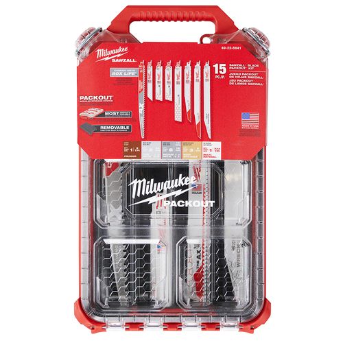 Main product image of 15 Piece SAWZALL Blade PACKOUT Kit