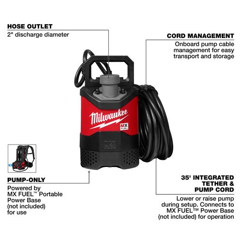 Main product image of MX FUEL 1HP 2" Submersible Pump
