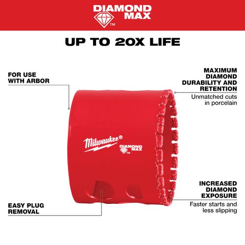 Main product image of 2-1/8" DIAMOND MAX Hole Saw