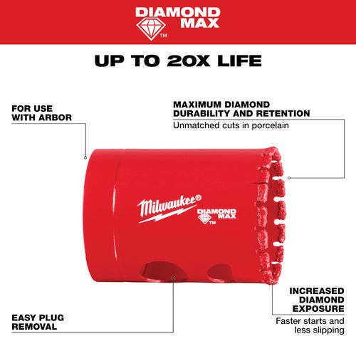 Main product image of 6 Piece DIAMOND MAX Hole Saw Set