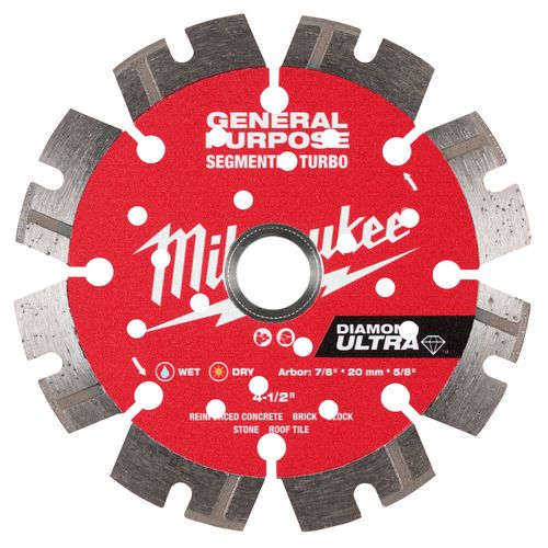 Main product image of 4-1/2" DIAMOND ULTRA Segmented Turbo, General Purpose Diamond Blade
