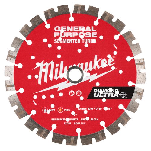Main product image of 7" DIAMOND ULTRA Segmented Turbo, General Purpose Diamond Blade