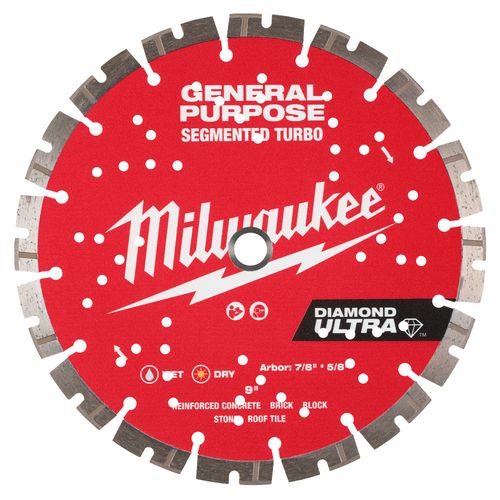 Main product image of 9" DIAMOND ULTRA Segmented Turbo, General Purpose Diamond Blade