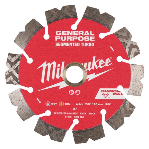 Main product image of 5" DIAMOND MAX Segmented Turbo, General Purpose Diamond Blade