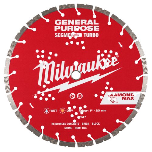 Main product image of 14" DIAMOND MAX Segmented Turbo, General Purpose Diamond Blade