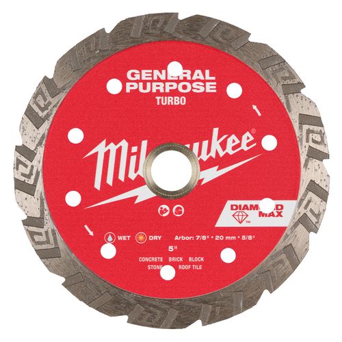 Main product image of 5" DIAMOND MAX Turbo, General Purpose Diamond Blade