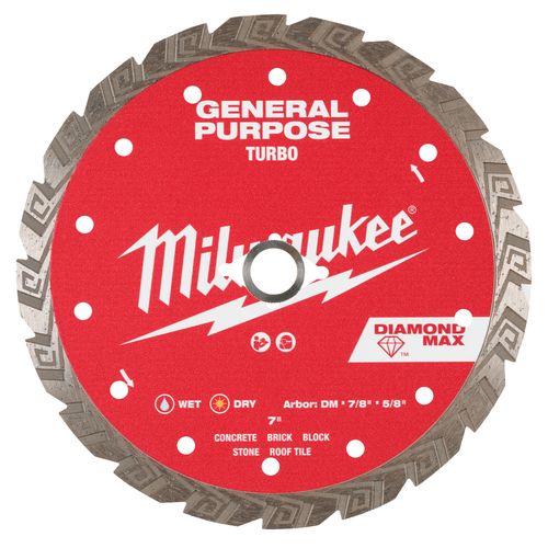 Main product image of 7" DIAMOND MAX Turbo, General Purpose Diamond Blade
