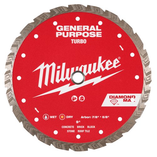 Main product image of 9" DIAMOND MAX Turbo, General Purpose Diamond Blade