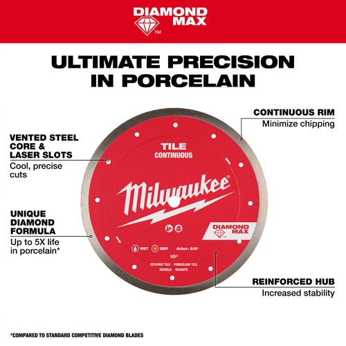 Main product image of 7" DIAMOND MAX Continuous, Tile Diamond Blade