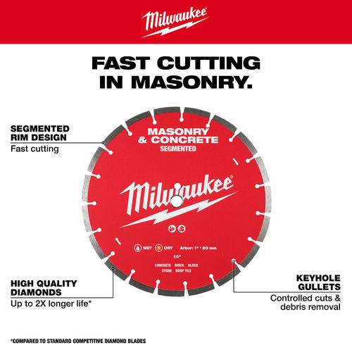 Main product image of 14" Segmented Masonry & Concrete Diamond Blade