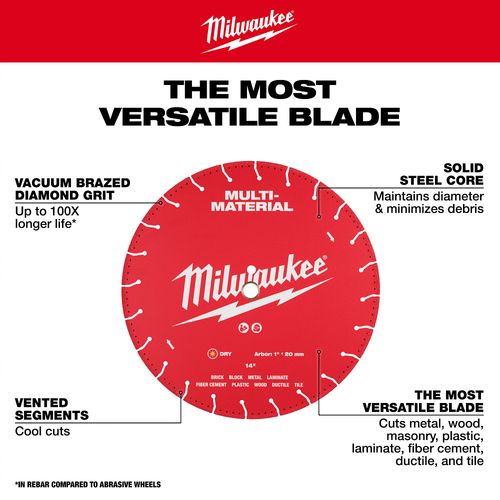 Main product image of 14" Multi-Material Diamond Blade