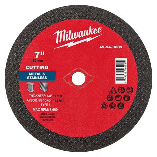Main product image of 7" x 1/8" x 5/8" DKO Metal Cut Off Wheel - Type 1