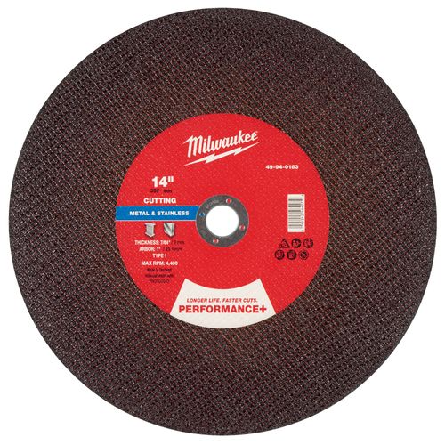 Main product image of 14" x 7/64" x 1" Performance & Metal Cut Off Wheel - Type 1