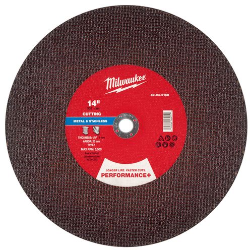 Main product image of 14" x 1/8" x 20mm Performance & Metal Cut Off Wheel - Type 1