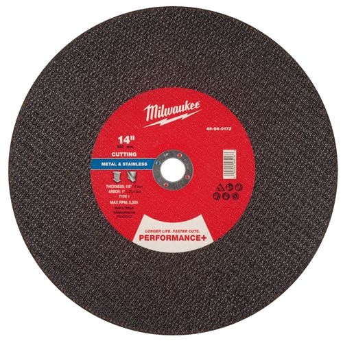 Main product image of 14" x 1/8" x 1" Performance & Metal Cut Off Wheel  - Type 1