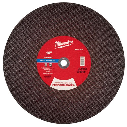 Main product image of 16" x 1/8" x 20mm Performance & Metal Cut Off Wheel - Type 1
