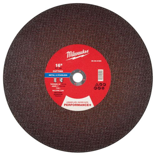 Main product image of 16" x 1/8" x 1" Performance & Metal Cut Off Wheel - Type 1