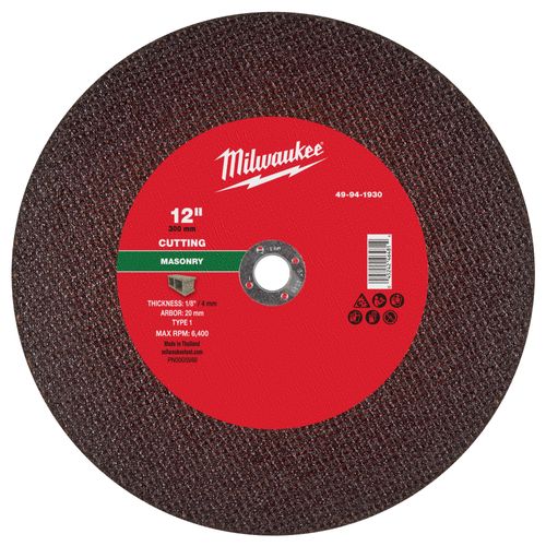 Main product image of 12" x 1/8" x 20mm Masonry Cut Off Wheel - Type 1
