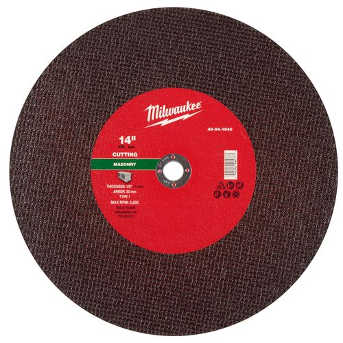 Main product image of 14" x 1/8" x 1" Masonry Cut Off Wheel - Type 1