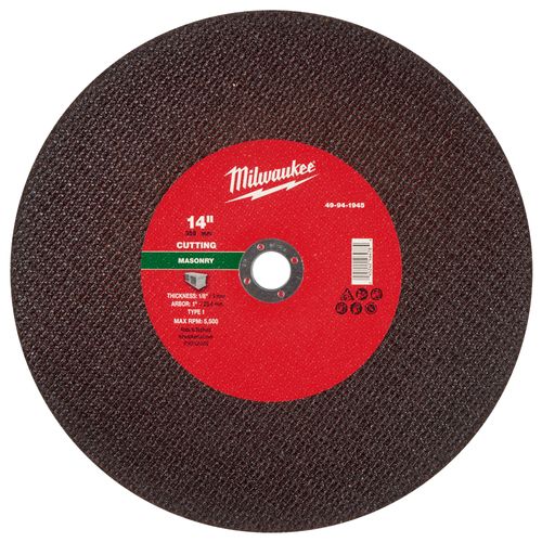 Main product image of 14" x 1/8" x 20mm Masonry Cut Off Wheel - Type 1