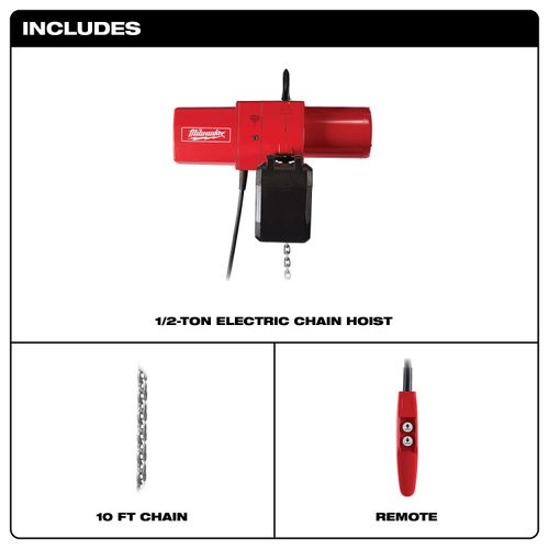 Main product image of 1/2 Ton Electric Chain Hoist, 9560