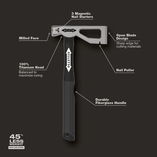 Main product image of 10 oz Ti Hatchet, LATHAXE10-F