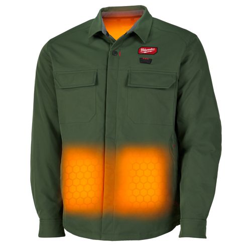 Main product image of M12 Heated Shirt Jacket, Green (L), M103E-21L