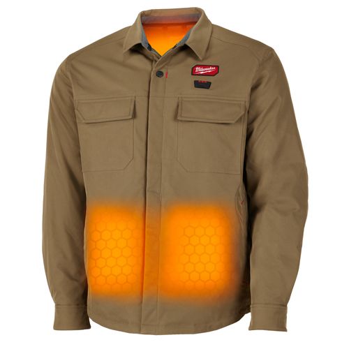 Main product image of M12 Heated Shirt Jacket, Khaki (2XL), M103K-212X