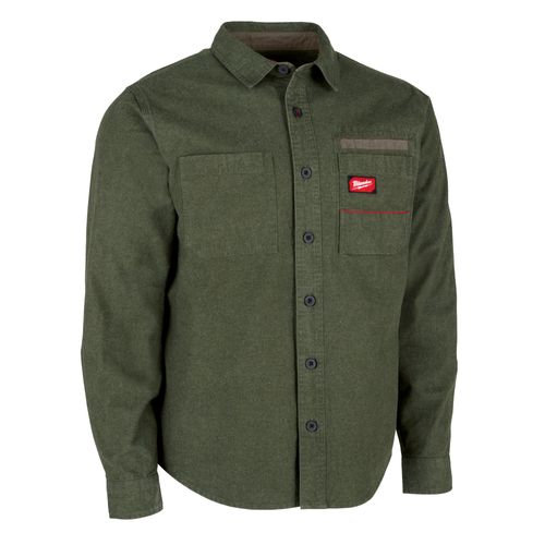 Main product image of GRIDIRON Flannel Shirt, Green (S), M552E-S