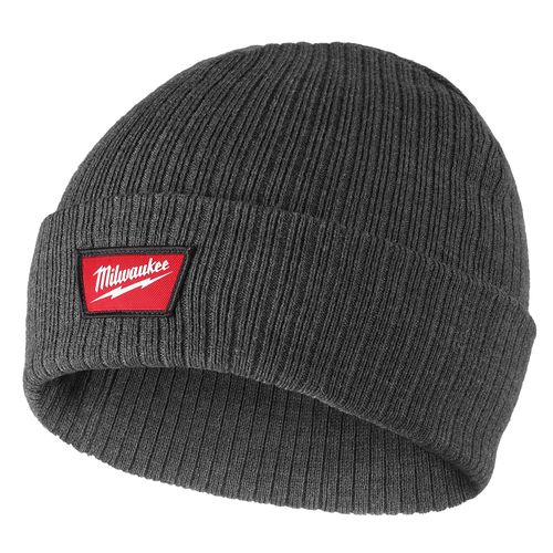 Main product image of Rib-Knit Cuffed Beanie - Gray