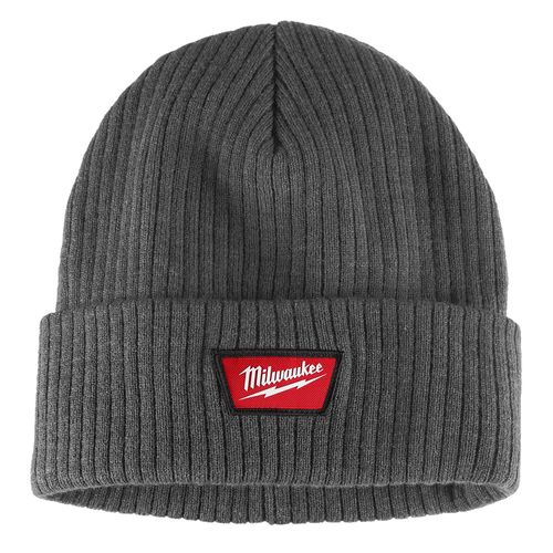 Main product image of Rib-Knit Cuffed Beanie - Gray