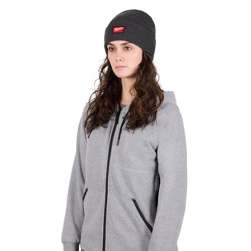 Main product image of Rib-Knit Cuffed Beanie - Gray