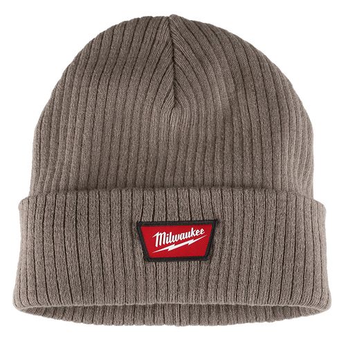 Main product image of Rib-Knit Cuffed Beanie - Brown