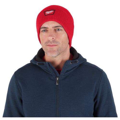 Main product image of Rib-Knit Cuffed Beanie - Red