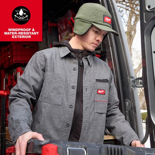 Main product image of Sherpa-Lined Hat, Green (L/XL), M754E-LXL