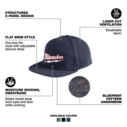 Main product image of Flat Brim Snapback (Blue)