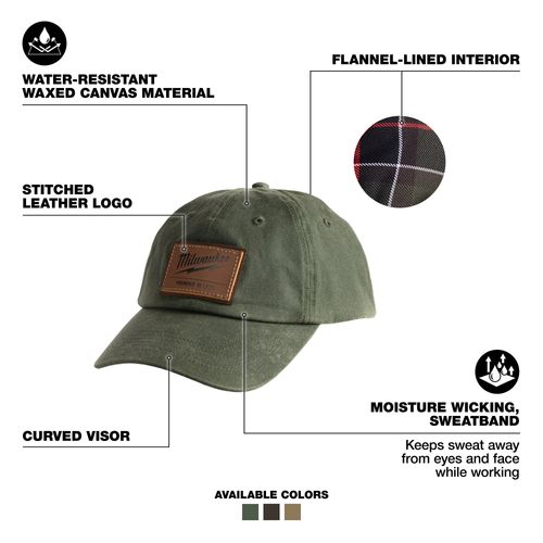 Main product image of Waxed Canvas Adjustable Hat (Green)