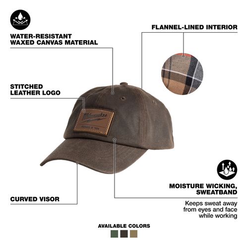 Main product image of Waxed Canvas Adjustable Hat (Brown)