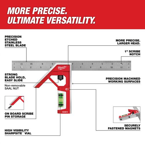 Main product image of 12" Magnetic Combination Square