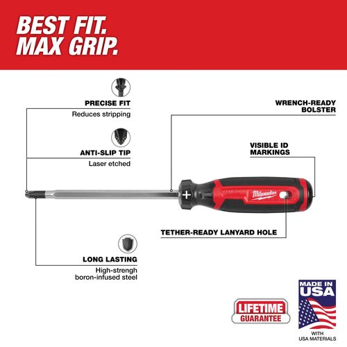 Main product image of #3 Phillips 6" Cushion Grip Screwdriver (Made in USA), MT203H